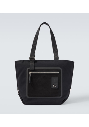 Loewe Flex Medium canvas and suede tote bag