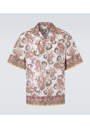 Etro Paisley cotton bowling shirt