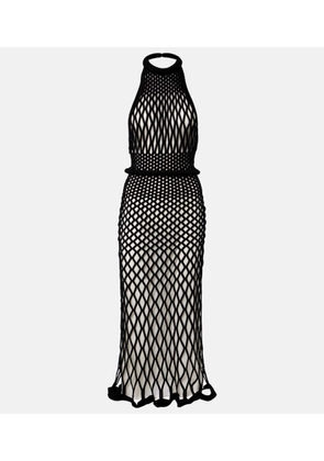 Givenchy Halterneck open-back mesh midi dress