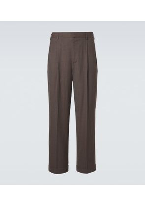 Loro Piana Isaac virgin wool crepe straight pants