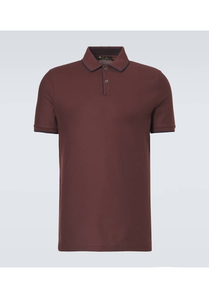 Loro Piana Brentwood cotton-blend pique polo shirt