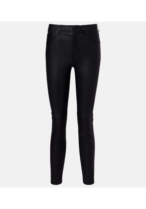 AG Jeans Mari leather skinny pants