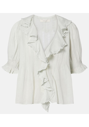 Doen Embroidered cotton shirt