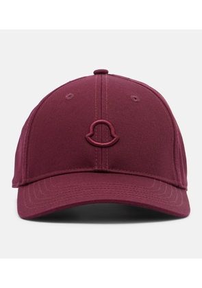 Moncler Logo cotton canvas baseball cap