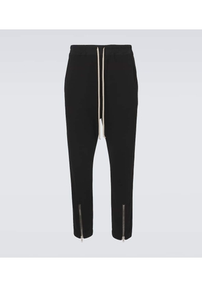 Rick Owens Tecuatl cotton jersey terry sweatpants