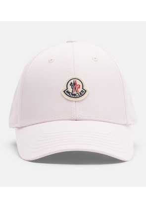 Moncler Logo cotton gabardine baseball cap