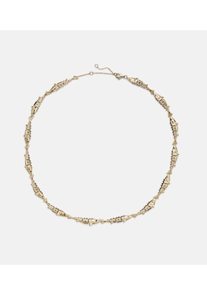 Yvonne Leon Marlin 9kt gold necklace with diamonds