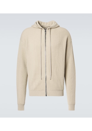 Rick Owens Ribbed-knit virgin wool hoodie