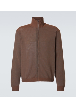 Our Legacy Float cotton-blend zip-up cardigan