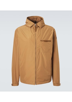 Moncler Leather-trimmed jacket