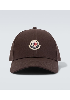 Moncler Logo cotton twill baseball cap