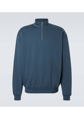 Auralee Cotton half-zip sweatshirt
