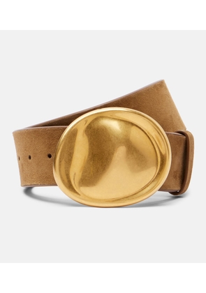 Khaite Keefe suede belt