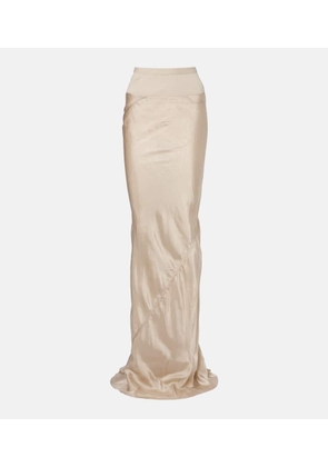 Rick Owens Satin maxi skirt