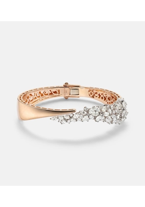 Yeprem 18kt rose and white gold (750/1000) bracelet with diamonds