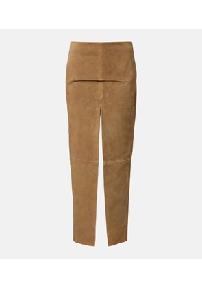 Rick Owens Suede maxi skirt