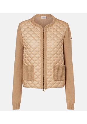 Moncler Down-paneled cardigan