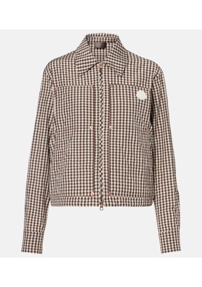 Moncler Checked cotton-blend jacket