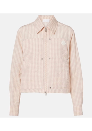 Moncler Gingham cotton-blend jacket