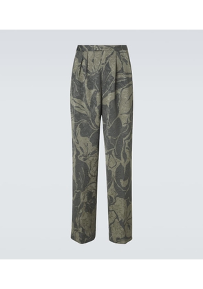Dries Van Noten Printed straight pants