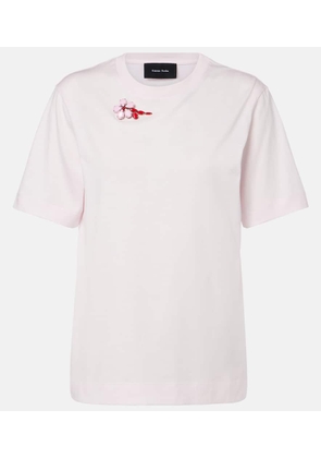 Simone Rocha Embellished cotton jersey T-shirt