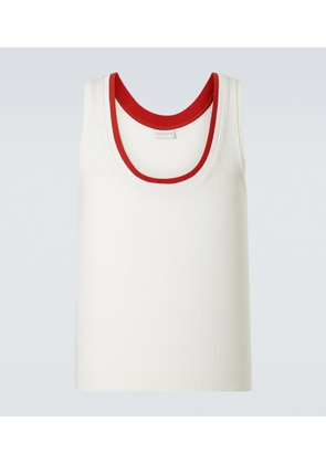 Dries Van Noten Pointelle cotton tank top