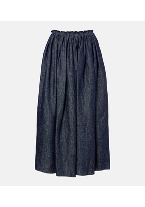 Gabriela Hearst Eloran linen midi skirt