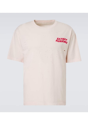 Satisfy MothTech distressed cotton jersey T-shirt