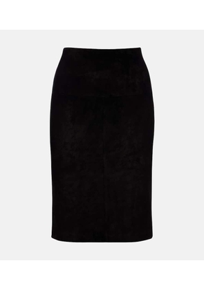 Stouls Gin suede midi skirt