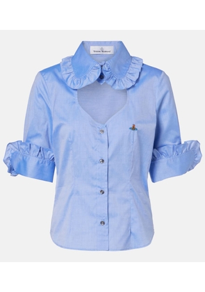 Vivienne Westwood Toulouse Frill cutout cotton poplin shirt
