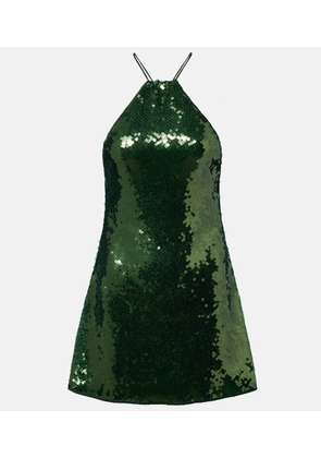 Oseree Marylin sequined halterneck minidress