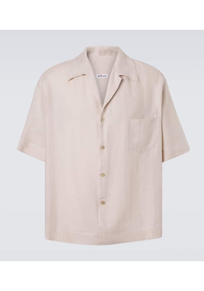 Kiton Linen bowling shirt