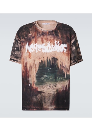 Acne Studios Embellished printed cotton jersey T-shirt