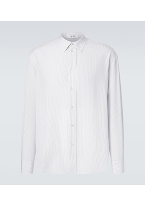 The Row Granada striped silk shirt
