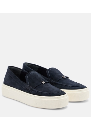 Hogan H705 suede slip-on shoes