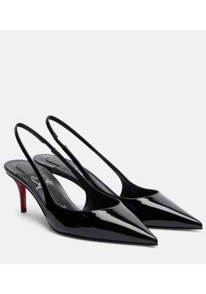 Christian Louboutin Miss Z 60 patent leather slingback pumps