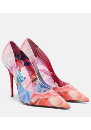 Christian Louboutin Miss Z floral chine pumps