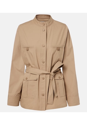 Yves Salomon Belted cotton jacket