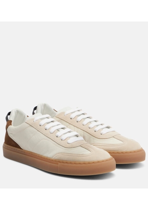 Brunello Cucinelli Monili suede-trimmed sneakers