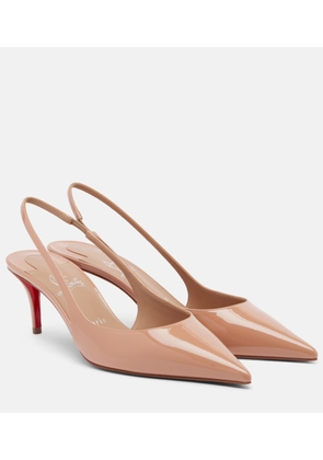 Christian Louboutin Miss Z 60 patent leather slingback pumps