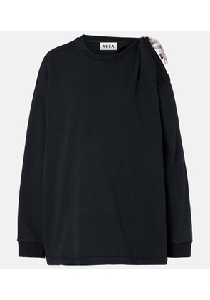 Area Embellished cotton jersey T-shirt