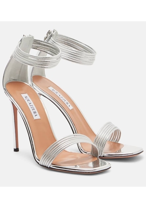 Aquazzura Sway metallic leather sandals