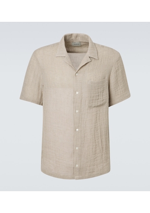 Le Kasha Linen bowling shirt