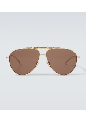 Gucci Bamboo aviator sunglasses