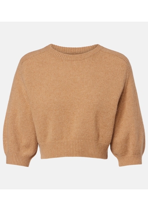 Khaite Lorelai cropped wool and cashmere sweater
