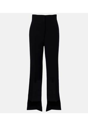 Khaite Rae high-rise crepe flared pants