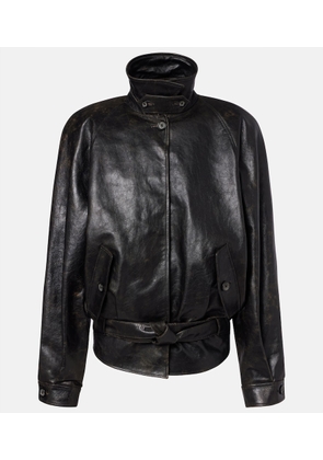 Magda Butrym Belted leather jacket
