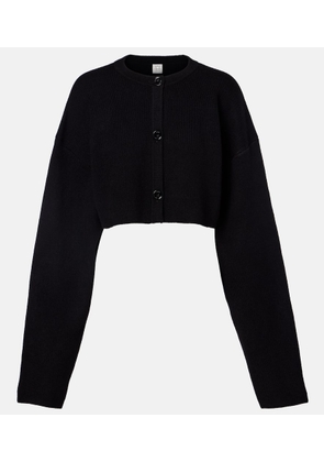 Toteme Cropped wool-blend cardigan