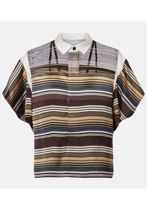 Sacai Striped top