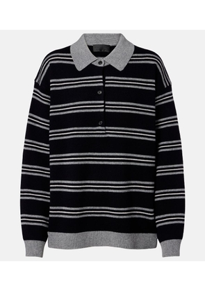 Nili Lotan Galvez striped cashmere polo sweater
